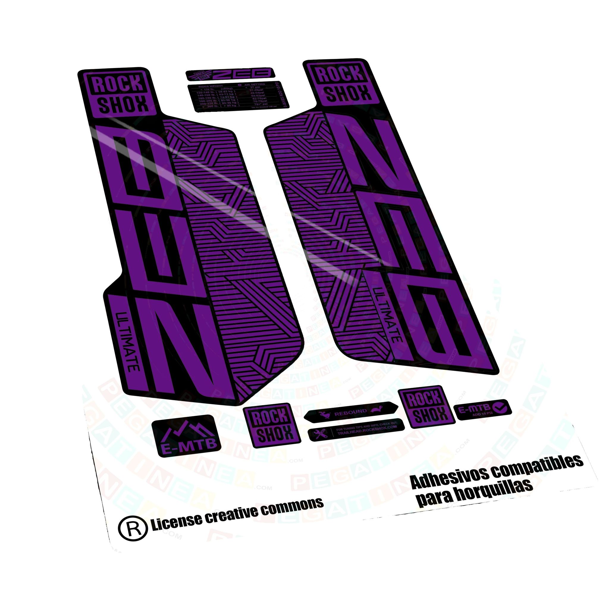 Aufkleber, Hochwertiger Druck, Anpassbare Farben, Violett