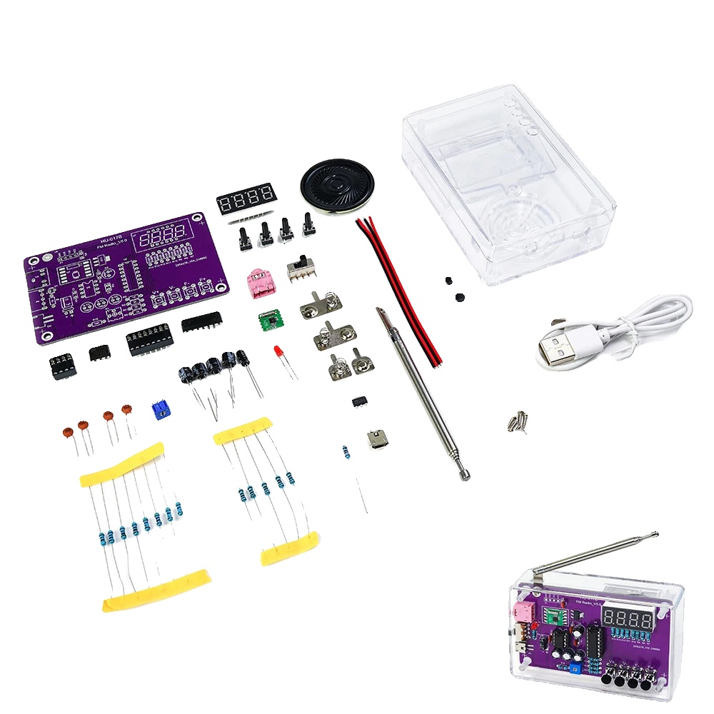 Fm-radio-kit, Digitale Anzeige, Geräuschunterdrückung, Mit Etui