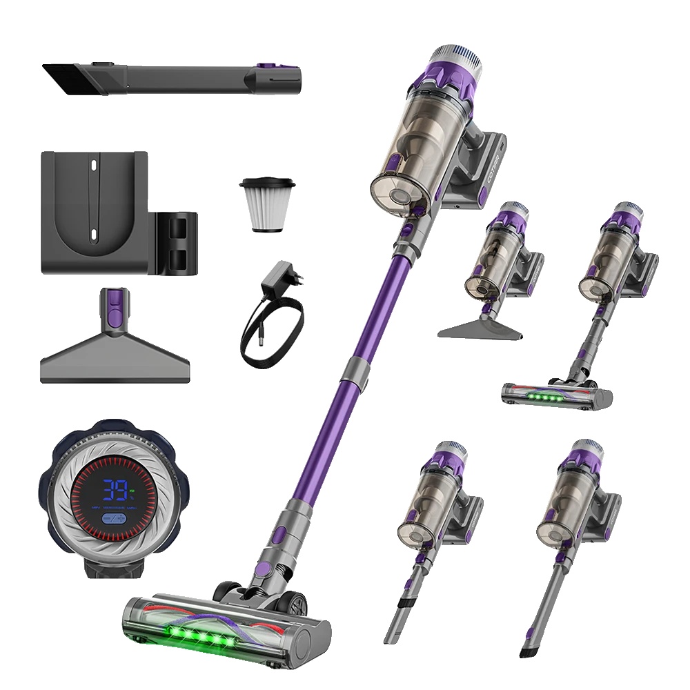 Staubsauger, 650w Leistung, Kabelloses Design, Lila, Eu-a