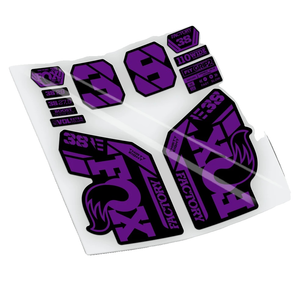 Fahrradaufkleber, Langlebiges Vinyl, Einfache Anwendung, Violett