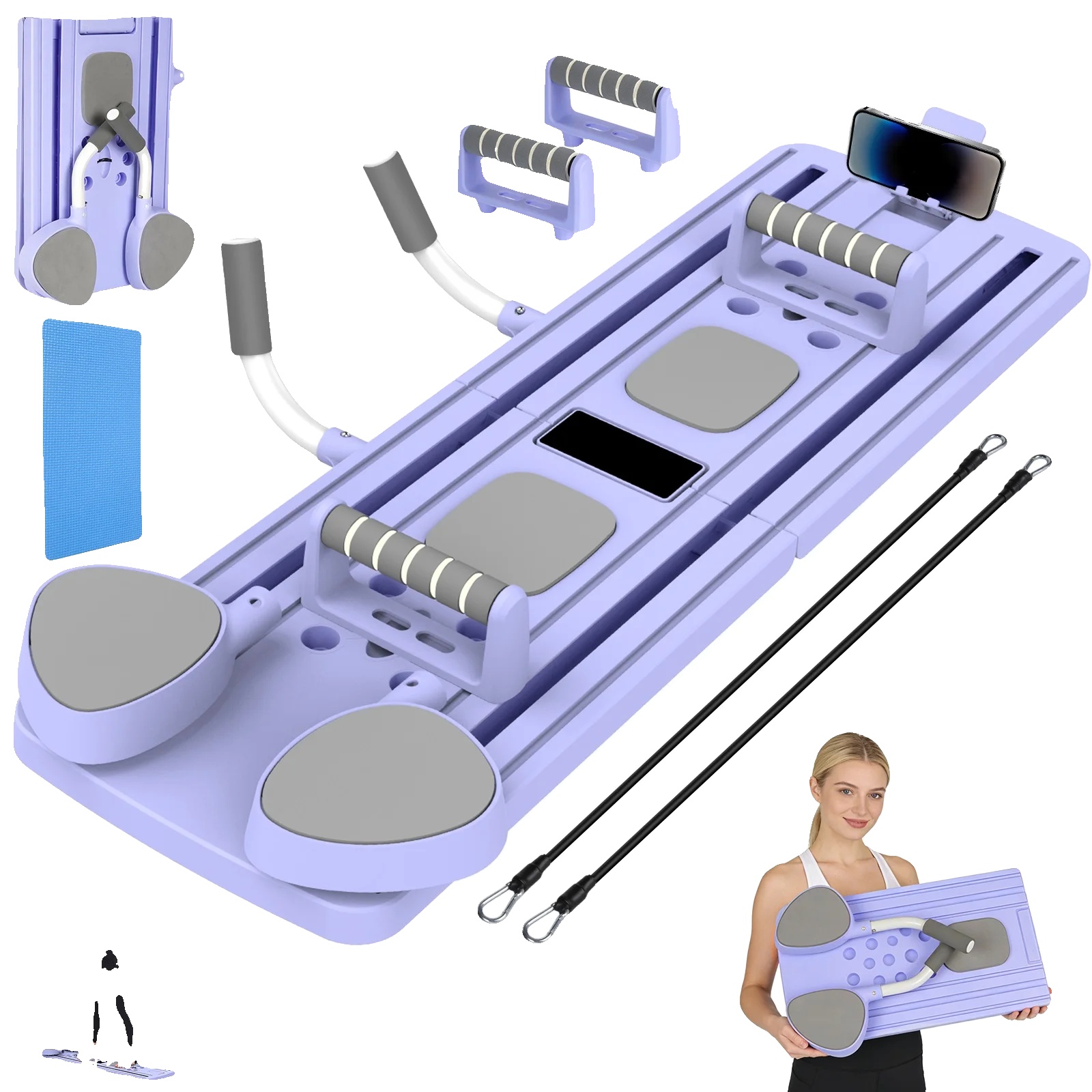 Trainingsgeräte, Multifunktionales Design, Verbesserte Stabilität, Sp Lila