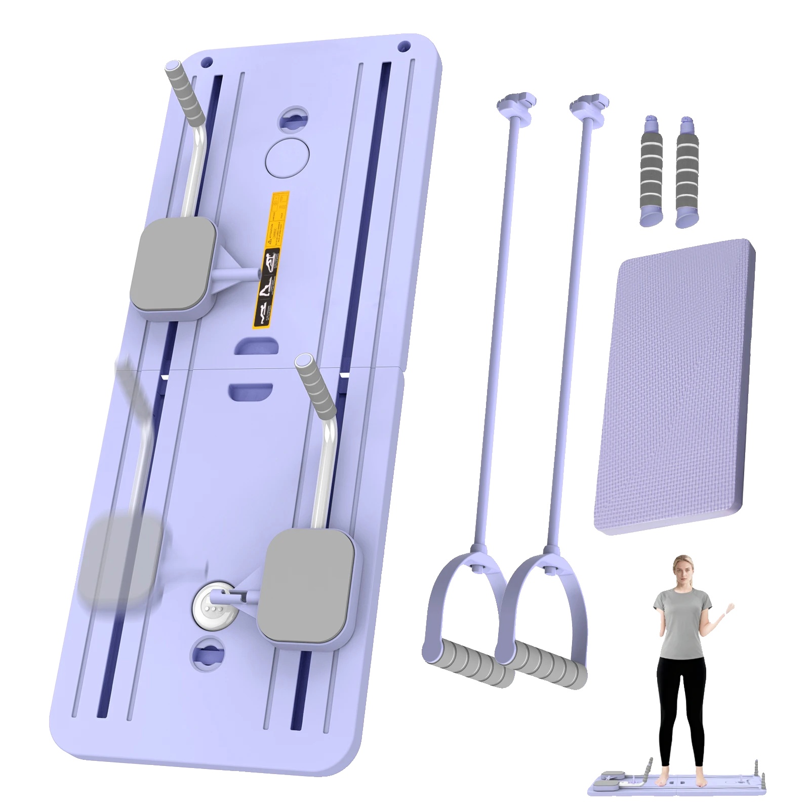 Fitness Board, Automatische Rückpralltechnologie, Kompaktes Design, Lila
