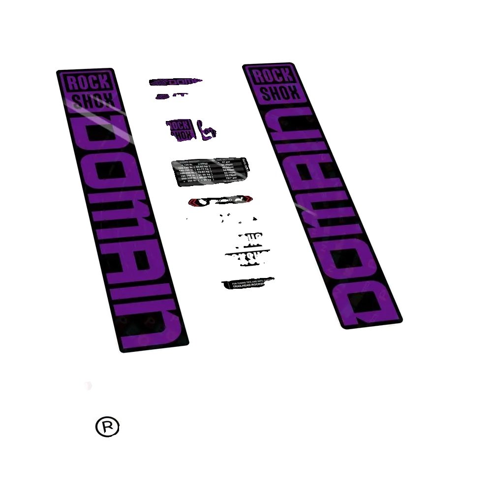 Aufkleber, Langlebiges Vinyl, Anpassbares Design, Violett