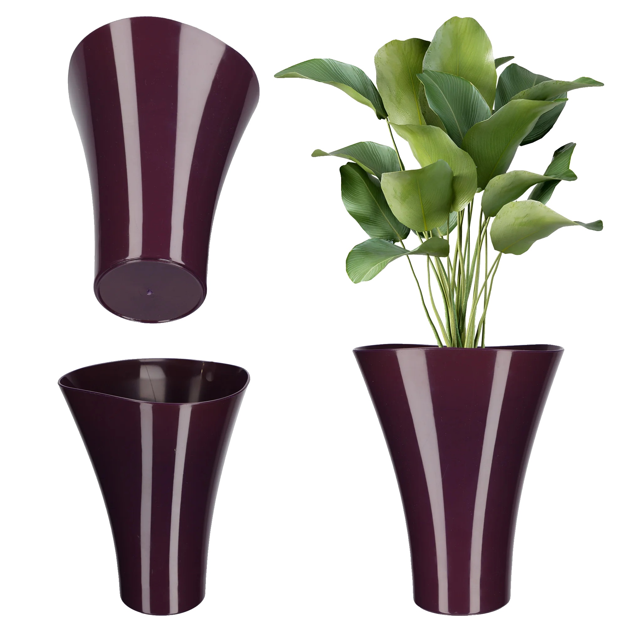 Blumentopfdeckel, Elegantes Design, Vielseitige Kompatibilität, Lila, Klein