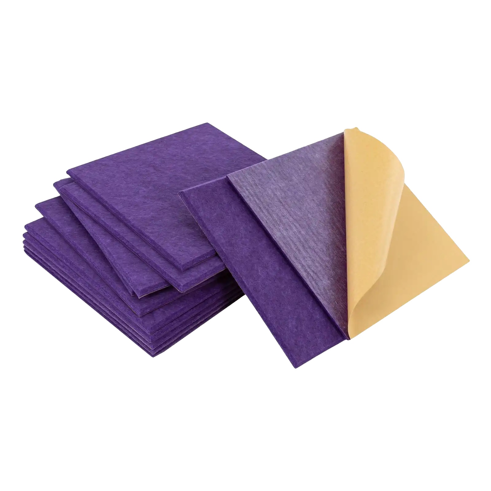 Akustikpaneele, Schallabsorption, Modernes Design, Lila, 12 Stück