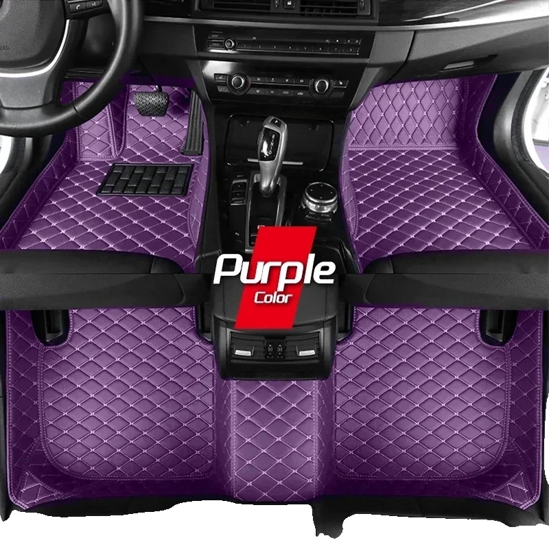 Autofußmatte, Luxuriöses Surround-design, Strapazierfähige Materialien, 3 Stück Fußmatte-5