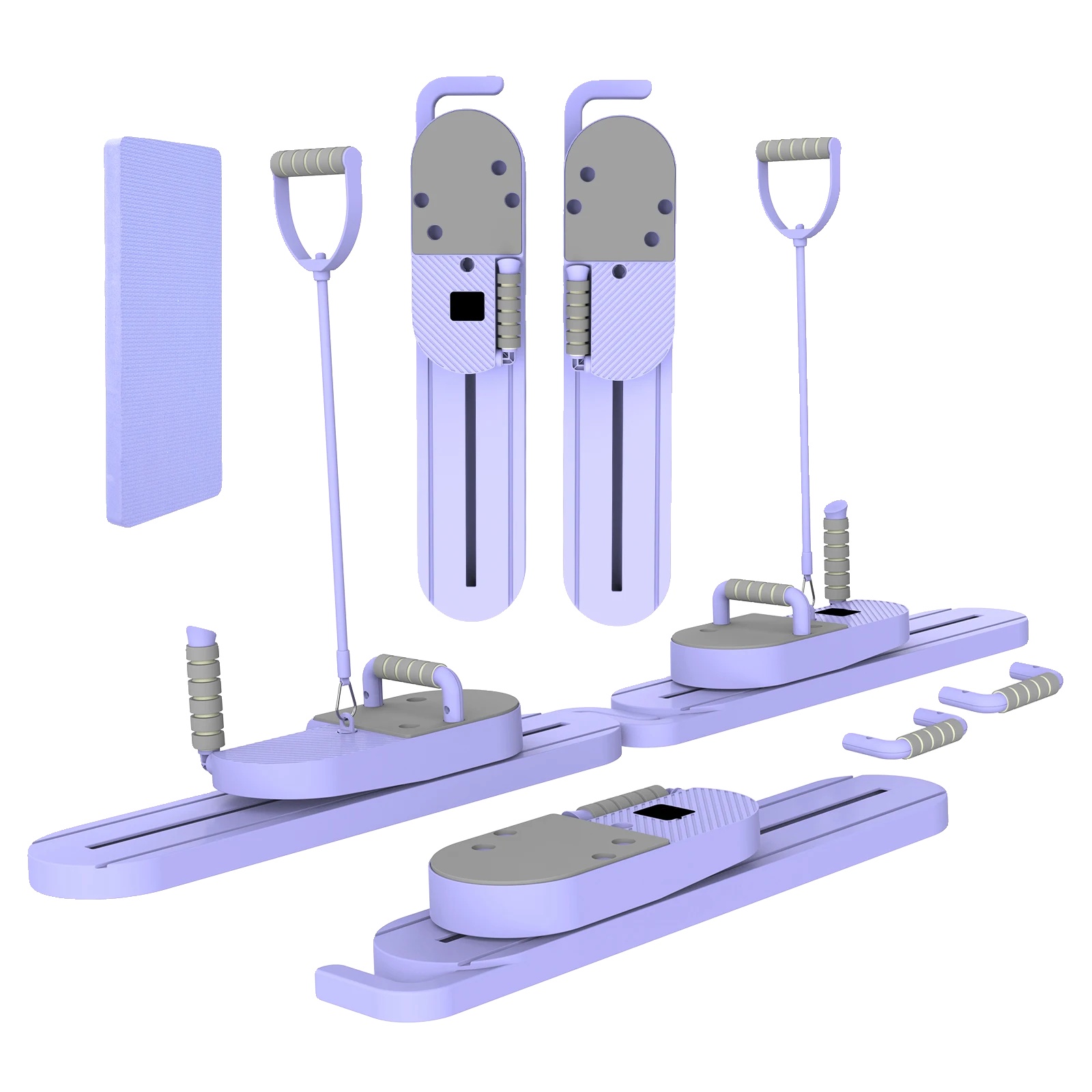 Pilates Board, Abnehmbares Design, Widerstandsband-stationen, Lila