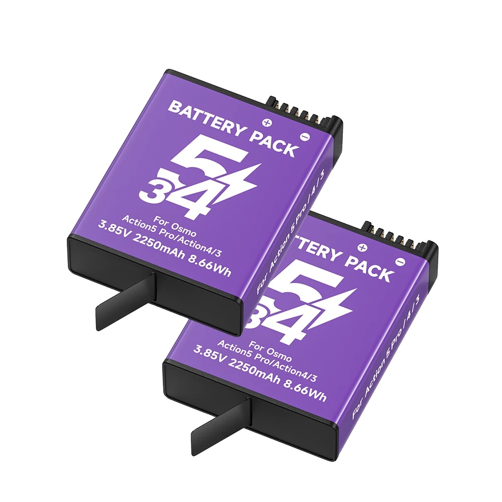 Wiederaufladbare Batterie, Dual-slot-ladegerät, Leichtes Design, 2 Pcs Batterie