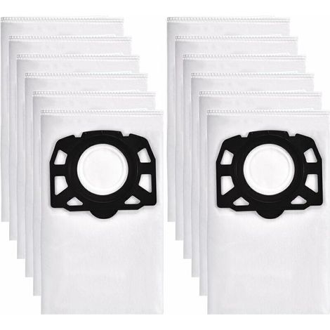 12 Staubsaugerbeutel Für Kärcher Wd4 Wd5 Wd6 Premium, Geeignet Für Kärcher Mv4, Mv5, Mv6 Nass- Und Trockensauger 2.863-006.0,