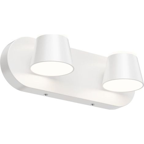 2-flammige Led-wandleuchte Für Schminktische – Weiße Led-wandleuchte, Verstellbar Und Dimmbar, 10 W, Neutrales Licht, 1 Stück