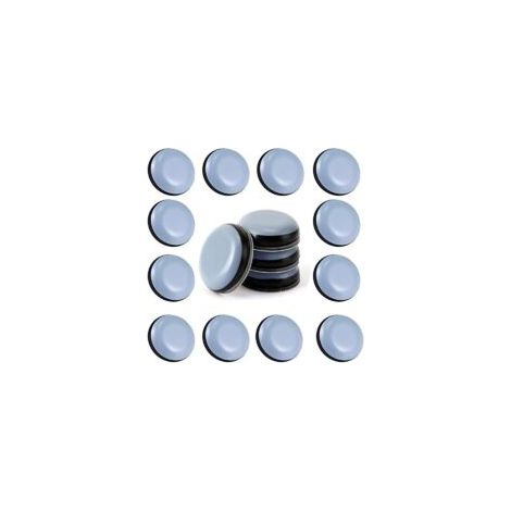 24 Stück Teflon-möbelgleiter 25 Mm (rund) - Möbelgleiter - Ptfe-gleiter, Selbstklebende Teflon-möbelgleiter Für Stühle, Sofas Und Schreibtische