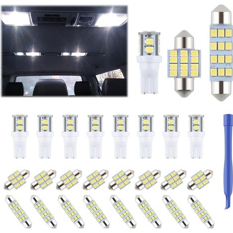24er-pack Led-autolampen – 194 T10 De3175 578 – Weiß – Für Innenraum-, Kennzeichen- Und Kofferraumbeleuchtung