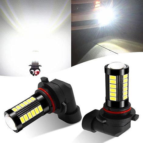2er-pack Led-nebelscheinwerferlampen 9006 Für Autos, 6000k, Weiß, Superhell, 12v, 1500 Lumen, Universell Für Pkw, Lkw, Suvs (weiß)