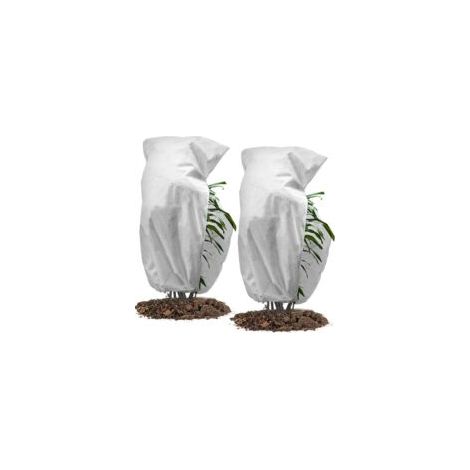 2er-pack Pflanzenschutzvlies, 50 G/m², 120 Cm X 180 Cm, Winterabdeckung Zum Schutz Vor Frost, Atmungsaktiv, Winddicht, Kälte- Und Hitzebeständig Sowie Insektenabweisend – Weiß
