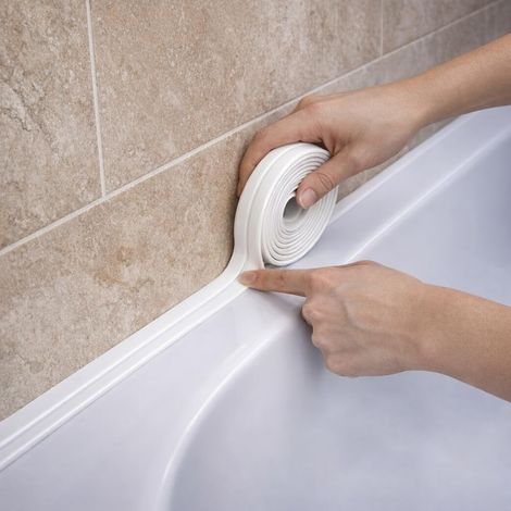 3,8 Cm X 3,2 M Dichtungsstreifen – Wasserdichtes Pvc-klebeband – Für Toiletten, Küchen, Badezimmer, Waschbecken Und Duschen