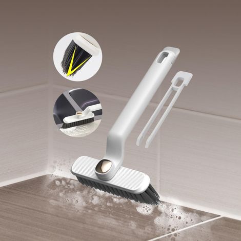 360° Drehbare 3-in-1-reinigungsbürste – Harte Bürste Mit Spatelgriff Und Zange – Küche/bad