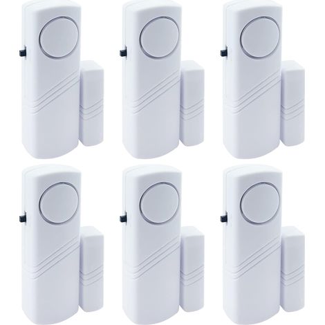 6-teiliges Tür- Und Fensteralarmset – Kabellose Alarmanlage – Einbruchschutz – Magnetische Türklingel – 100 Db