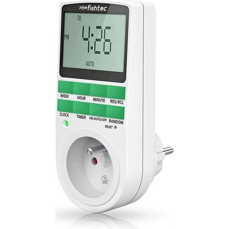 Alovez Digitale Zeitschaltuhr-steckdose, 10 Zyklen, Lcd, 16 A