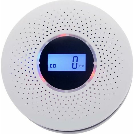 Xvx – Rauch- Und Kohlenmonoxidmelder – Batteriebetrieben (aa) – Einfache Installation – Akustischer Und Optischer Alarm – Elektrochemischer Sensor