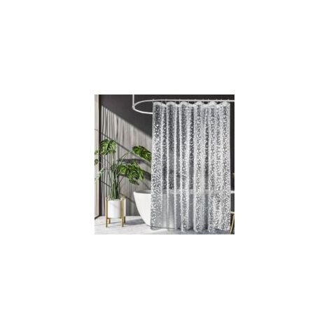 Anti-schimmel-duschvorhang – 1 Stück, Wasserdichter Anti-schimmel-duschvorhang 180 X 200 Cm – Kieselsteinmuster, Für Badewanne
