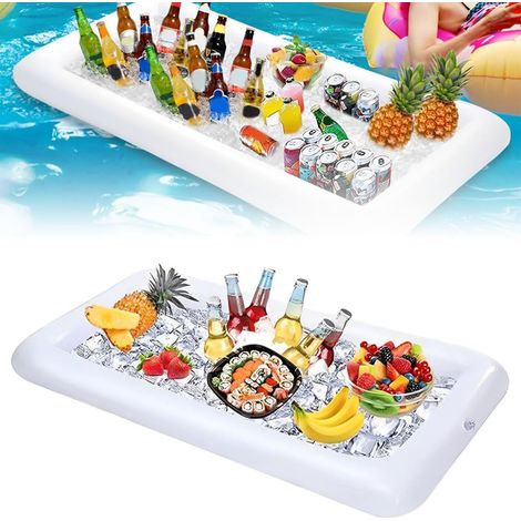 Aufblasbare Bars, Eiscremebuffet, Salatschüsseln, Becherhalter, Kühlboxen, Grillmöglichkeiten Für Drinnen Und Draußen, Picknickbereich, Schwimmbad, Partyzubehör, Hawaiianische Kühlbox Mit Ablassstopfe