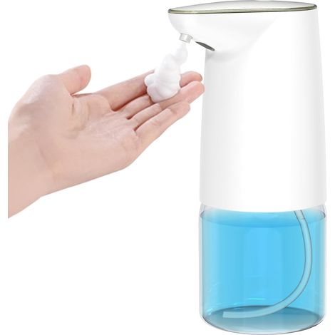 Automatischer Schaumseifenspender 500 Ml - Usb-wiederaufladbarer, Berührungsloser Seifenspender Mit Einstellbaren Schaumknöpfen Für Küche Und Bad (weiß)