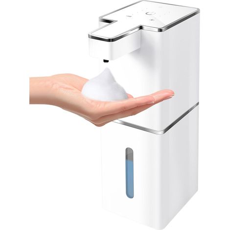 Automatischer, Nachfüllbarer Seifenspender Mit 380 Ml (12,8 Oz) Fassungsvermögen Zur Wandmontage, 4-stufig Verstellbarer Seifenspender Für Bad, Küche Und Geschirrspülen.