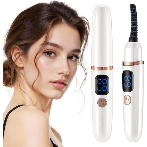 Beheizbare Wimpernzange – Mit Akku Und Temperaturanzeige – 3 Temperaturstufen – Usb-aufladbar