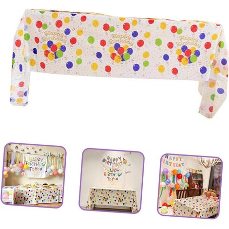 Bunte Tischdecke 137 X 274 Cm – Wiederverwendbare Rechteckige Tischdecke (5er-set)