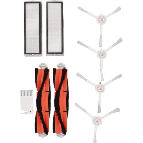 Bürstenfilter-set, Weißer Flachkamm, Als Ersatz Für Den Mijia 1c F9 Mi Wisch- Und Saugroboter