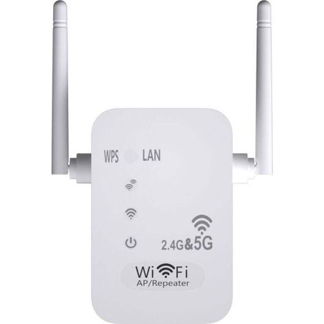 Debuns 5g + 2,4g Wlan-repeater, 1200 Mbit/s, Dual-antenne, Signalverstärker Mit Großer Reichweite