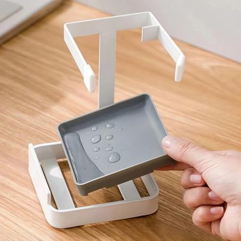 Deckelhalter Und Löffelhalter Für Die Arbeitsplatte – Topfdeckelhalter Mit Herausnehmbarer Fettauffangschale, Löffelhalter Und Deckelhalter Zum Kochen, 10 X 10 X 15 Cm (