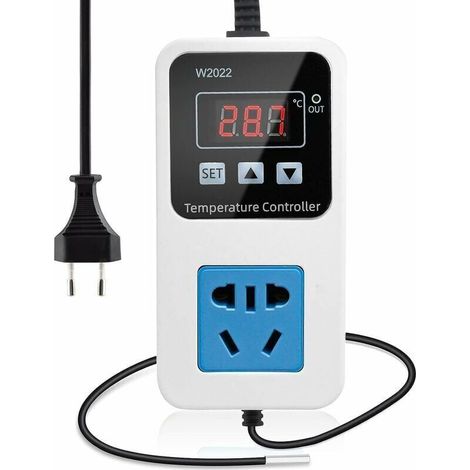 Digitaler Temperaturregler (110–220 V) Mit Ntc-sonde Zum Kühlen Und Heizen, Ideal Für Saatgutkeimung, Reptilienhaltung Und Brauen, Von Debuns