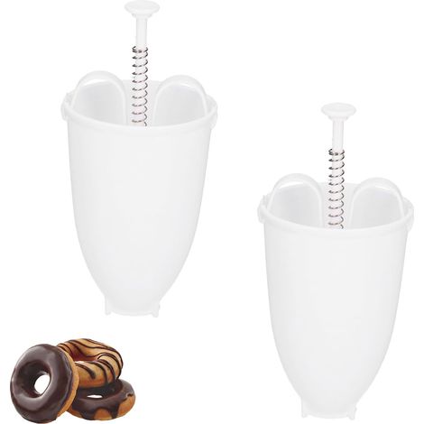Donutmaschine, Donutteigspender (2 Stück), Donut-backset, Donutmaschine Zum Backen Zu Hause.