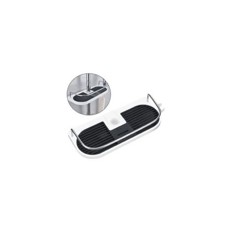 Duschablage Ohne Bohren Für Duschstangen – Höhenverstellbare Duschablage Für Badezimmer, Für Duschstangen Mit Einem Durchmesser Von 19 Mm Oder 25 Mm