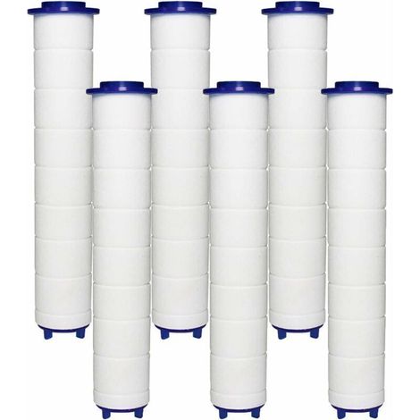 Duschkopffilter Mit 6 Pp-baumwollfiltern, Pp-baumwollfilterelement Für Duschkopf Und Ionenfilter, Für Regenduschköpfe, Von Debuns