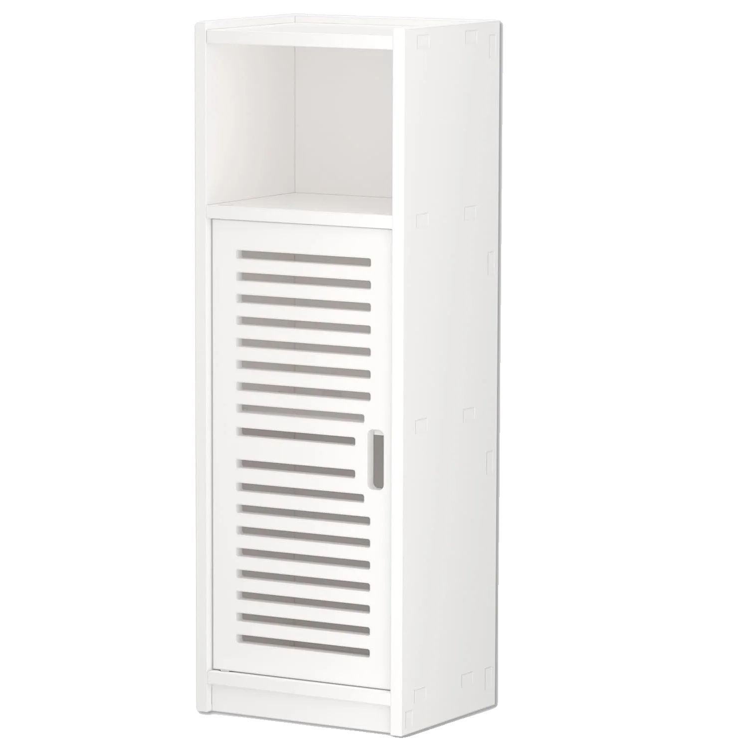 Badezimmermöbel, Offene Fächer, Platzsparendes Design, Weiss