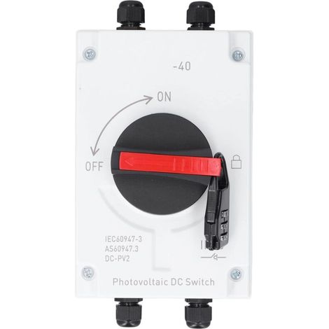 Ej.life Dc1000v 32a Solar-kombinationsbox Für Photovoltaik-dc-schalter Mit Solaranschluss Für Solarenergiesysteme