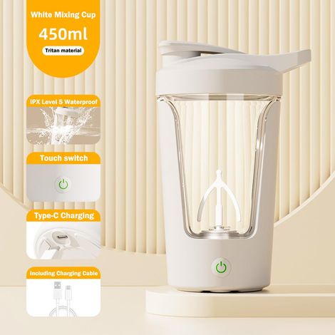Elektrische Protein-shakerflasche/kaffeebecher – Usb-wiederaufladbarer Mixer Für Protein-shakes, Tragbarer Mixbecher, Automatischer Mixbecher Für Protein-shakes Und Kaffee, 425