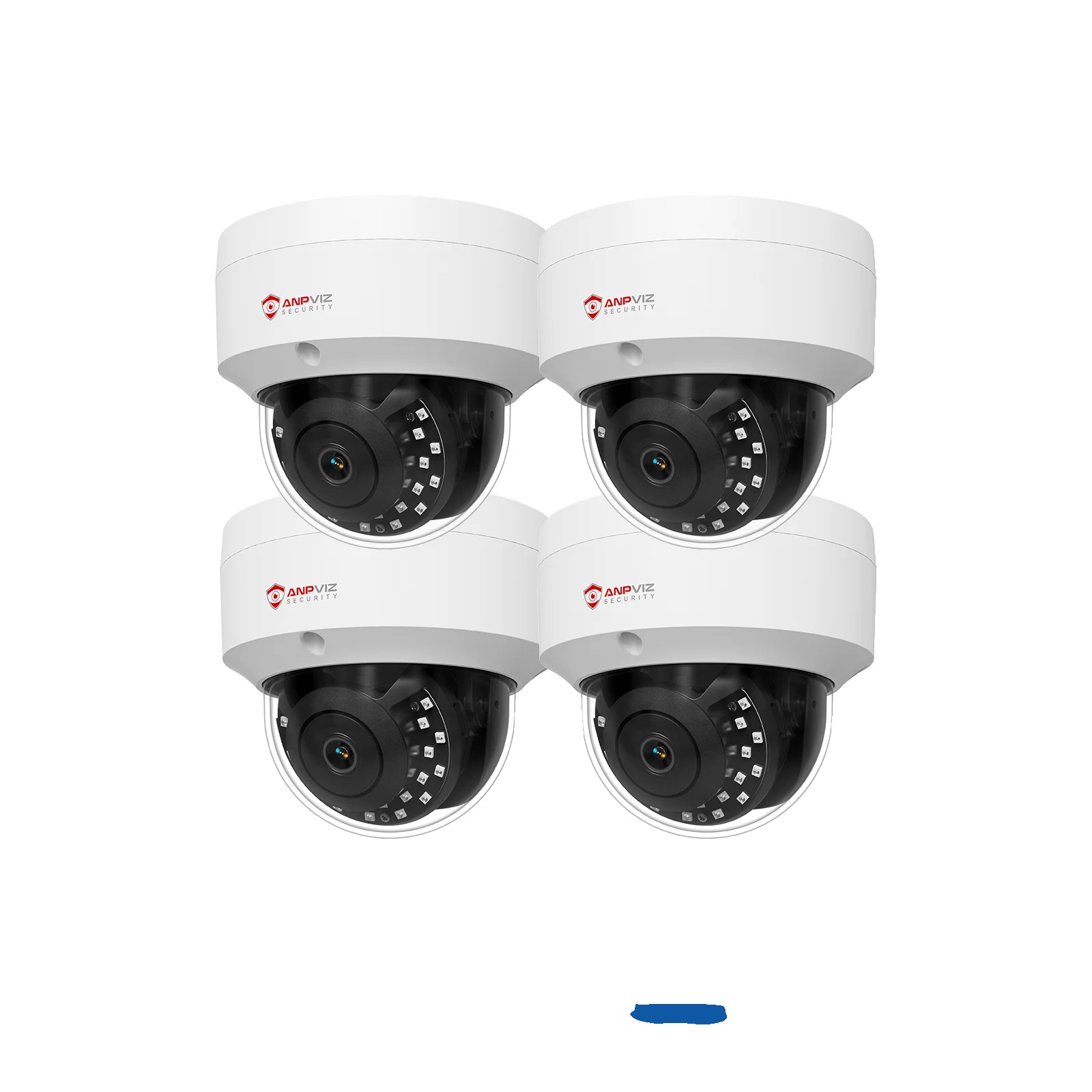 Ip-dome-kamera, 4mp Auflösung, Wetterfestes Design, 4pc 5mp Weiße Farbe, 2.8mm-b
