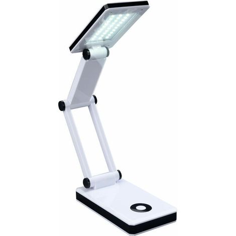 Faltbare Led-schreibtischlampe – Ideal Für Reisen, Lesen, Lernen, Zuhause Oder Büro – 1 Leuchte – Weiß – Batteriebetrieben
