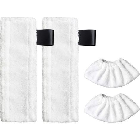 Geeignet Für 4 Ersatz-mikrofasertücher Mit Pads, Kompatibel Mit Zubehör Für Kärcher Easyfix Sc2, Sc3, Sc4 Und Sc5 Dampfreiniger