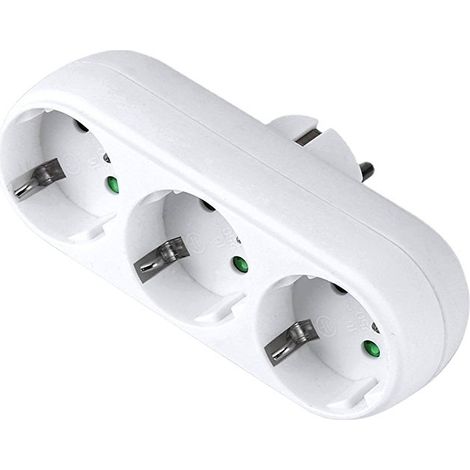 Geeignet Für Standard-europäer- Und Deutsche Stecker: 1- Bis 3-poliger Netzadapter, Deutscher Steckeradapter Mit Zwei Runden Stiften, Deutscher Steckeradapter Mit 3 Stiften.