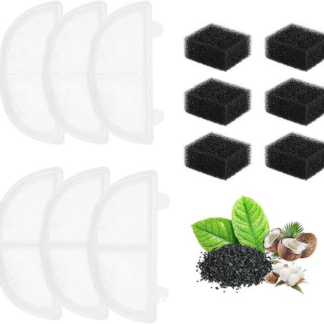 Geeignet Für Wf20/cf20 Filterkartuschen Für Trinkbrunnen (6er-pack) — Ersatzfilter Für Halbkreisförmige Katzen-trinkbrunnen In Flugzeugform