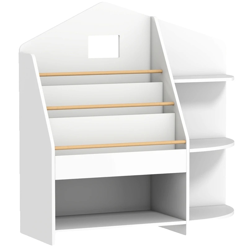 Kindershelf, 7 Regale, Tragfähigkeit 40 Kg, Glatte Abgerundete Kanten, Platzsparendes Design, Fsc-zertifiziertes Holz