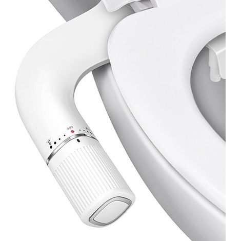 Gesäßbidet – Doppeldüse Mit Einstellbarem Wasserdruck – Selbstreinigend, 1-teilig, Weiß