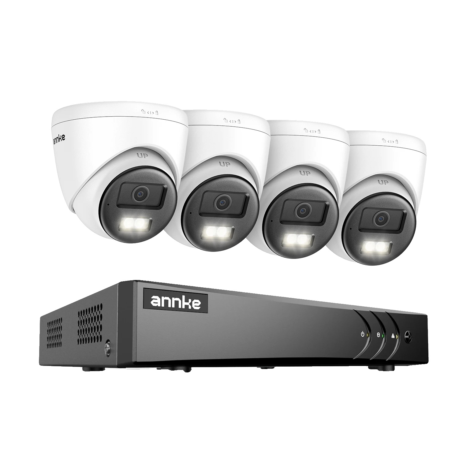 Cctv-system, 3k-auflösung, Fortschrittliche Nachtsicht, Mit 4 Stück Cam-b, Keine-a
