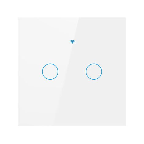 Intelligenter Wlan-schalter, 2-wege, Touch-bedienung, Für Wandsteckdosen Mit Timer, Countdown-funktion, Ohne Neutralleiter, Kompatibel Mit Der Smart Life App, Alexa Und Google Home.