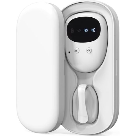 Kabellose Bettsirene – Usb-c-ladeanschluss – Lautstärkeregelung – Starke Vibrationen – Urinalarm – Fürs Töpfchentraining – Weiß
