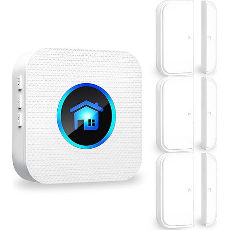 Kabellose Türklingel – Wasserdicht – Led – Reichweite: 300 M – 55 Klingeltöne – 5 Lautstärkestufen – 3 Sensoren + 1 Empfänger – Ideal Für Geschäfte, Privathaushalte Und Unternehmen